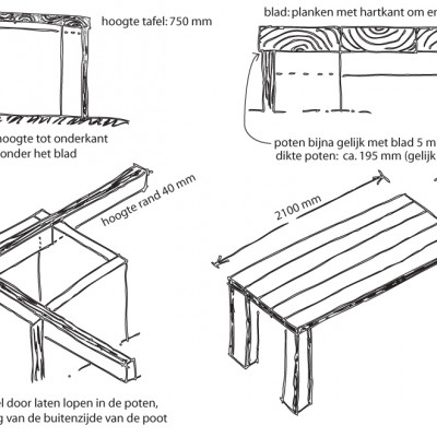 Robuuste buitentafel